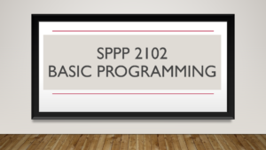Basic Programming (SPPP2102)