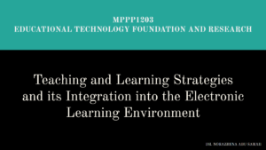 Educational Technology Foundation and Research (MPPP1203)