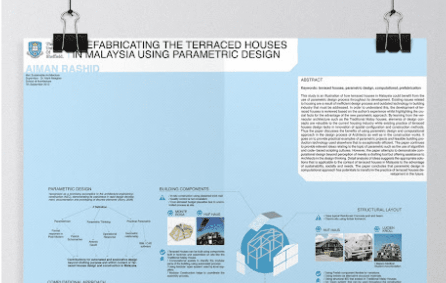Prefabricating the Terraced Houses in Malaysia using Parametric Design
