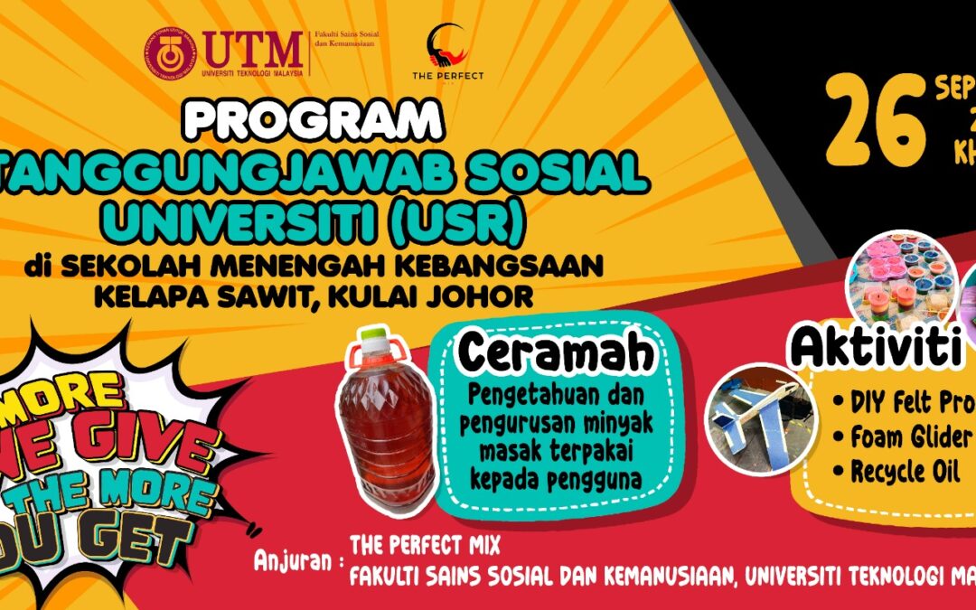 Program Tanggungjawab Sosial Universiti di SMK Kelapa Sawit