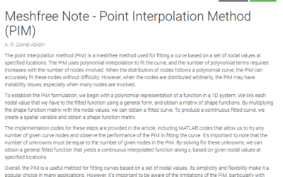 Point Interpolation Method (PIM)