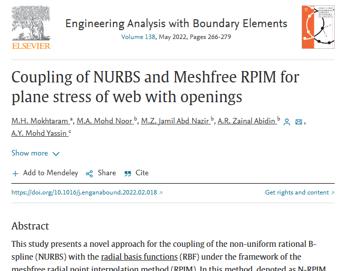 N-RPIM for structural analysis