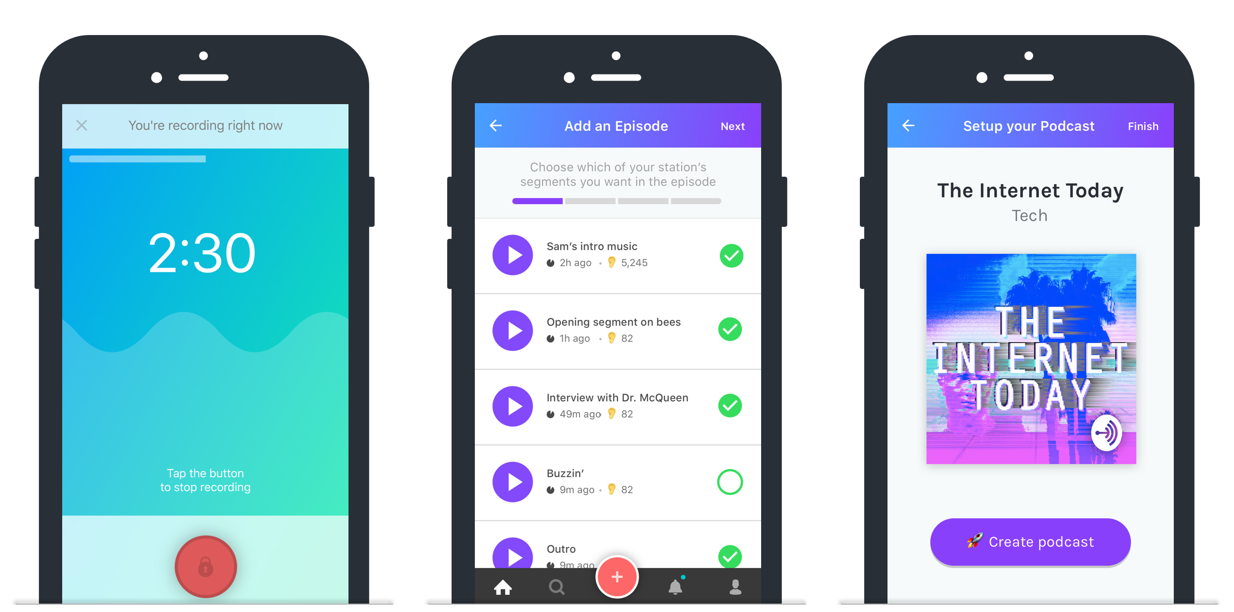Anchor lets you record and publish podcasts from your phone