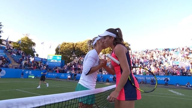 Highlights: Konta blasts past Kerber