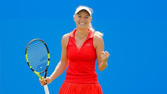Wozniacki fends off Watson fightback to make Eastbourne final