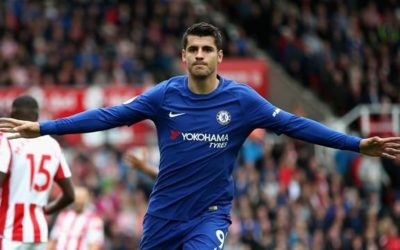 Morata nets stunning hat-trick as Chelsea destroy Stoke