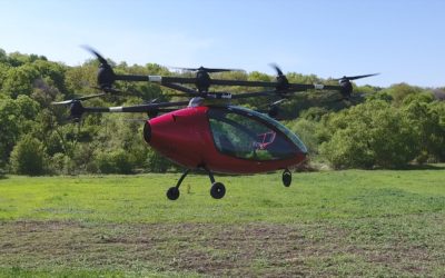 Passenger Drone lives up to its name with manned flight