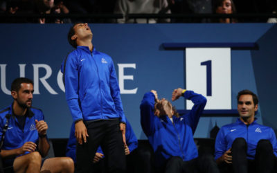 PHOTOS: Federer, Nadal and Kyrgios’ sideline antics proving very distracting at Laver Cup