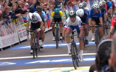 Sagan edges Kristoff to win Road Race after photo finish