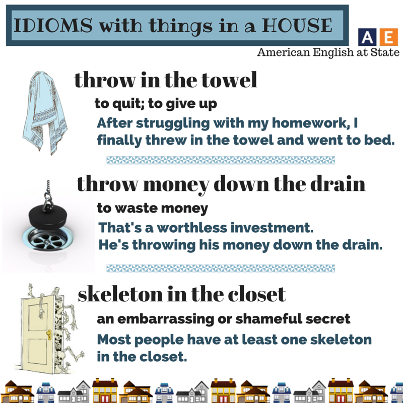 Idioms with roof