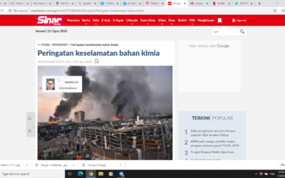 My Article About Beirut Ammonium Nitrate Explosion Published in Sinar Harian