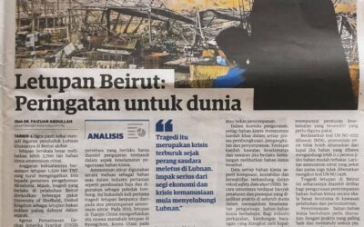 My Article About Beirut Ammonium Nitrate Explosion Published in Utusan Malaysia