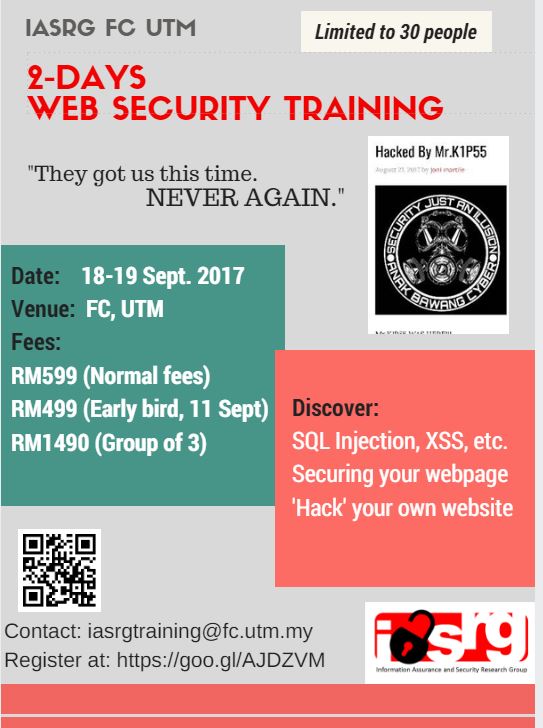 IASRG: The web security course