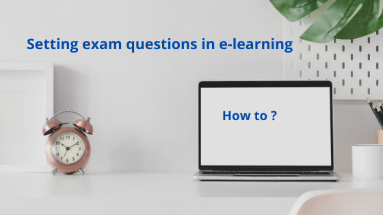 Setting exam questions in e-learning