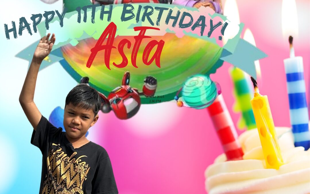 BRITHDAY ASFA KE 11 TAHUN