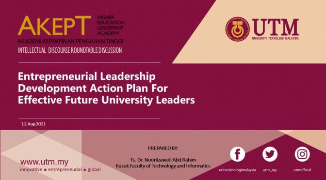 Intellectual Discourse@Higher Education Leadership Academy (AKEPT)