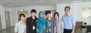 With students working with Agrowaste. Currently having their training in T02, FBME, UTM