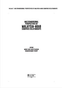 Prelim Multimensional Perspec. of Malaysia-Arab Countries