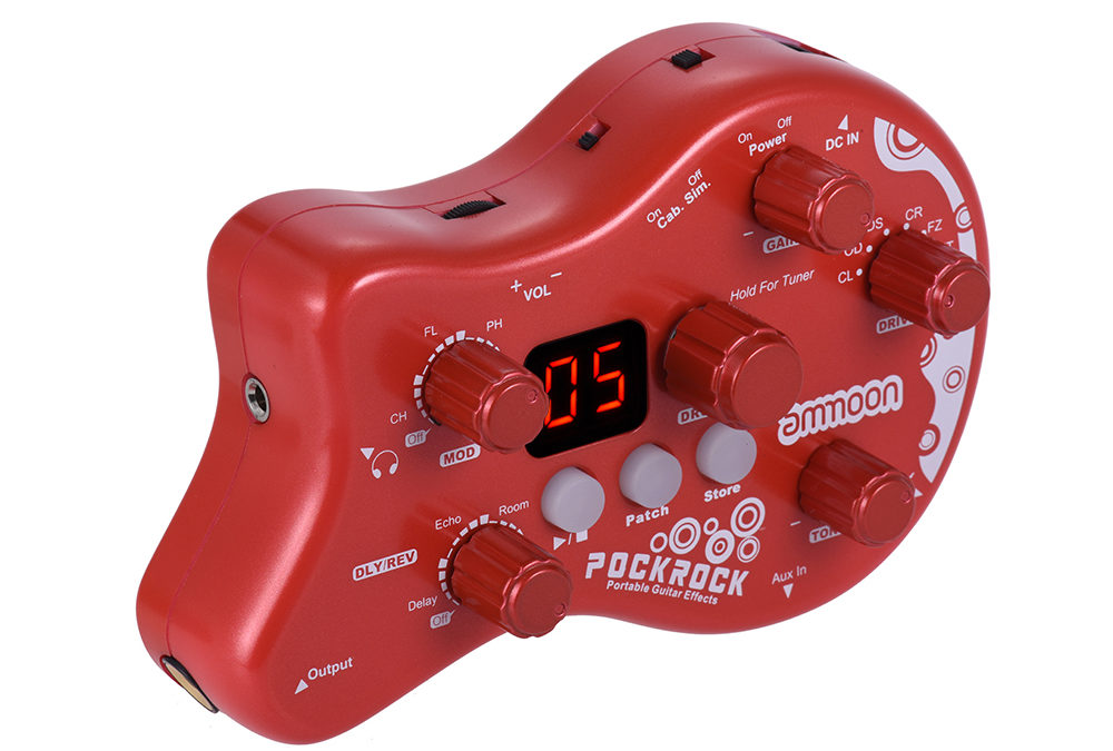 Review : ammoon PockRock Guitar Multi-effects Processor Effect Pedal 15 Effect Types 40