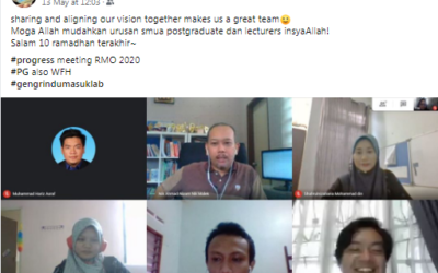 Progress Research Discussion online during MCO