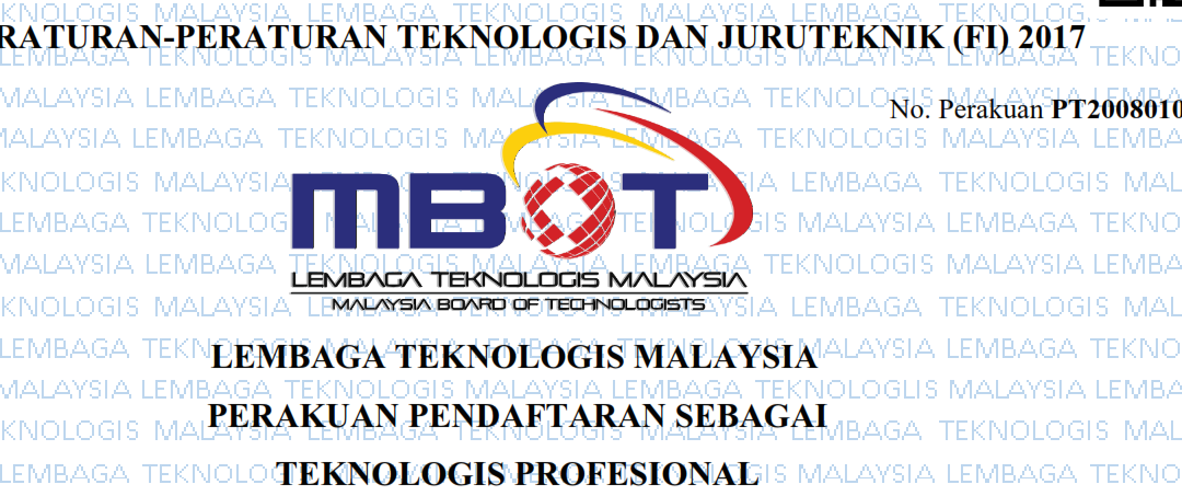 Professional Technologist – Materials Technology