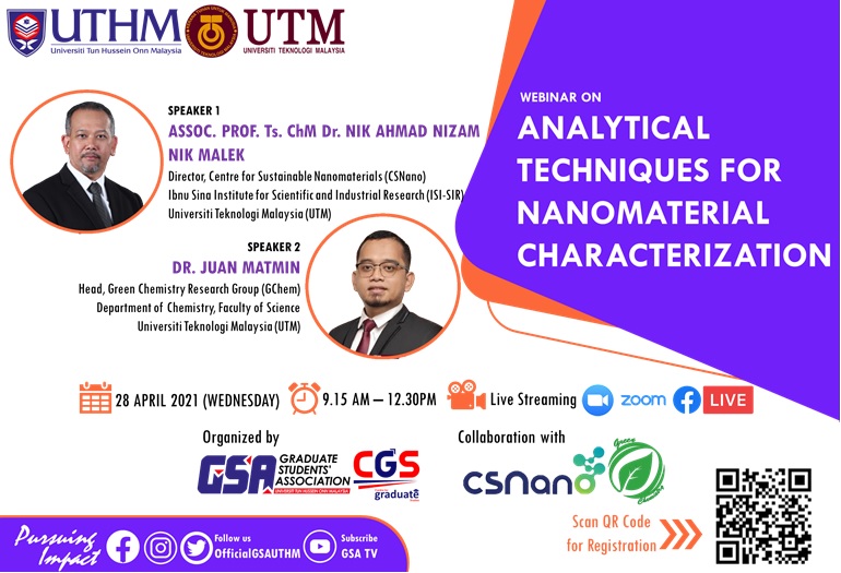 Webinar on Analytical Techniques for Nanomaterial Characterization