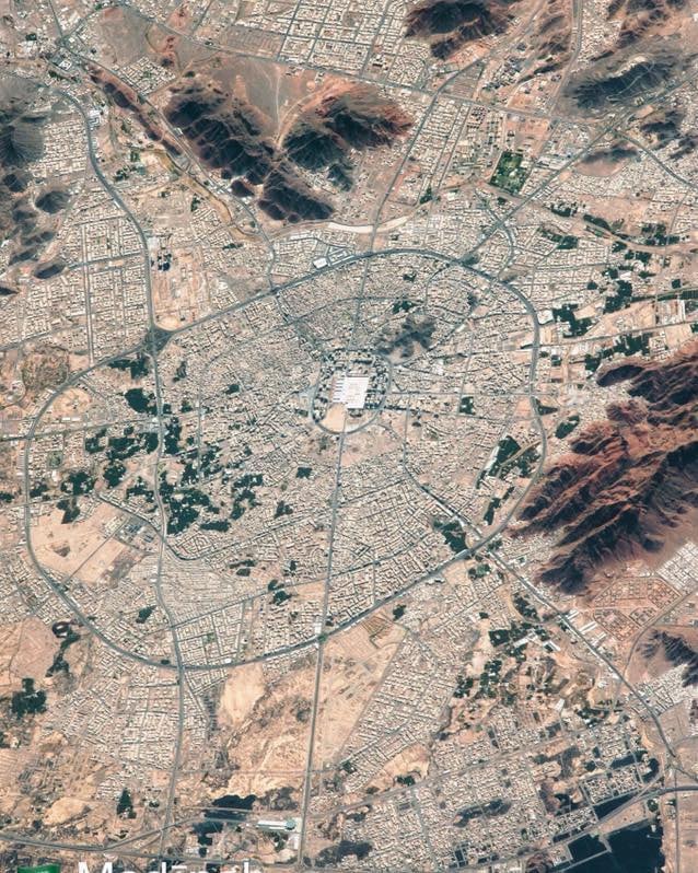 The Satellite Image of Medina: A Glimpse into the Heart of Islamic History