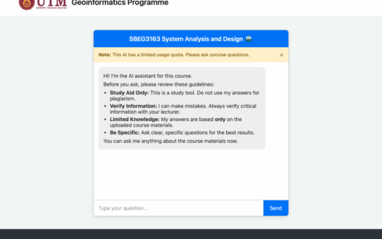 How I Built a Custom AI Chatbot for My University Courses
