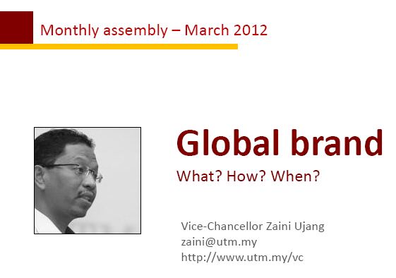 VC Monthly Assembly with Staff – March 2012