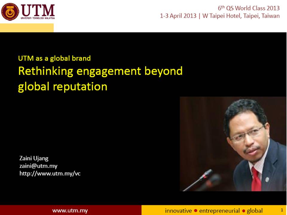 UTM as a global brand: Rethinking engagement beyond global reputation